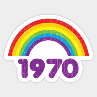 1970 Rainbow Sticker